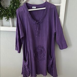 Oh My Gauze Purple Women's Top